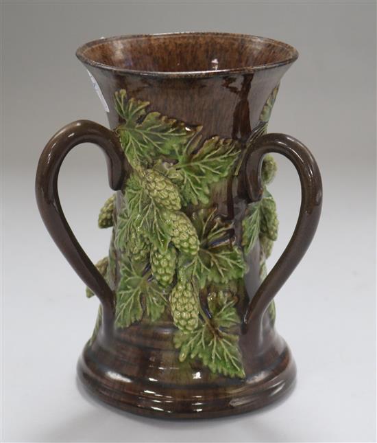 A Rye pottery acorn tyg